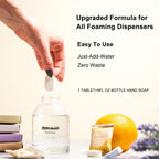 flowcheer Foaming Hand Soap Refill Tablets, 12 Pack (Makes 12 x 9 fl oz), Unscented Hand Wash Soap Tablets for Zero Waste Eco Friendly Cleaning Supplies