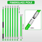 Manual Pole Saw, 27 Ft Tree Pruner with Scissors