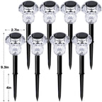 Gorrzai Solar Pathway Lights Outdoor 16 Pack Mushroom Garden Lights Waterproof Solar Powered Yard Lighting for Landscape, Driveway, Path, Walkway, Patio, Outside Garden Decorations, 6000K Cold White