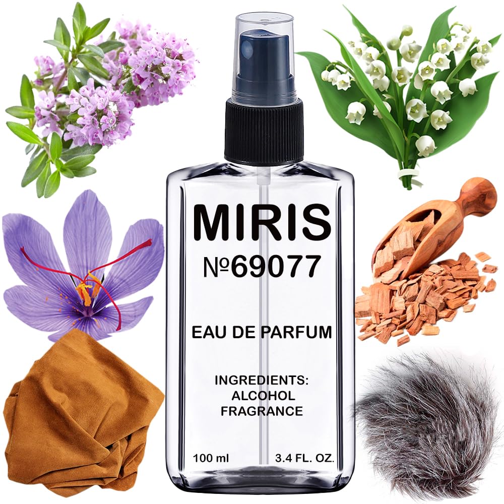 MIRIS No. 69077, Inspired by White Suede, Long-Lasting Eau de Parfum for Women, Spray 3.4 Fl Oz / 100 ml