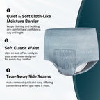SUNKISS Incontinence Underwear for Men,Daytime Disposable Adult Pull Ups,Mens Protective Briefs with Maximum Absorbency, XXLarge, Grey, 14 Count