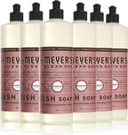 Mrs. Meyer's Clean Day Liquid Dish Soap, Rosemary Scent, 16 ounce (Pack of 6)
