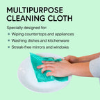 Swedish Wholesale Dishcloths Reusable 8" x 7" Sponge Cloths, Bulk 10 Pack of High Absorbent Cellulose Dish & Kitchen Cleaning Hand Towels, Wring to Dry & Machine Wash, Odor Resistant, Purple