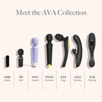 Ava Vibrator Sex Toys – Battery Life 4 Hours | Water Resistant Body Safe Silicone | Clitoral Vibrators Couples Sex Toy with Multi Patterns & speeds Vibrator for Women - Purple