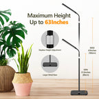 VSOKE Grow Light for Indoor Plants, Full Spectrum LED Grow Light with Stand