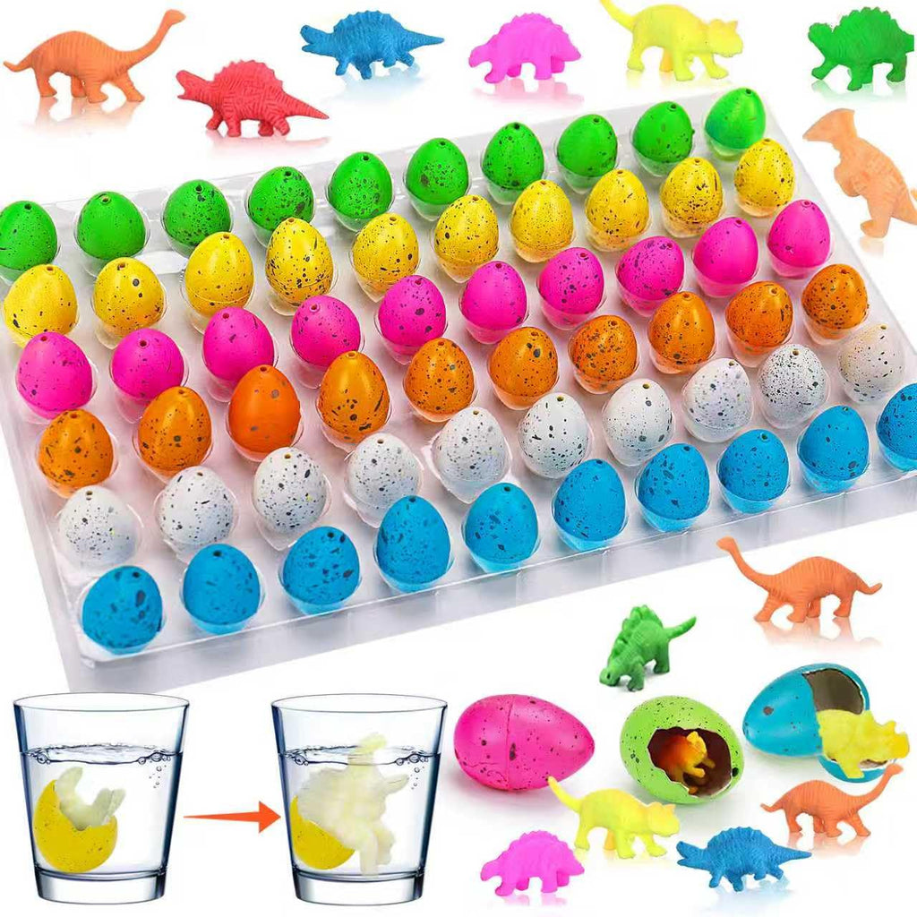 60PCS Small Hatching Dinosaur Eggs for Dinosaur Birthday Party Favors Bulk