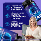 (3 Pack) Memory and Mood Brain Capsules - Official MemoryandMoodBrain Pills Advanced Premium Formula Support, All Natural Ingredients Vitamins for Overall Health & Wellness, 180 Capsules for 3 Months