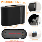 Yieach Touchless Paper Towel Dispenser for Countertop,Home,Bathroom and Kitchen,Black Commercial Multifold Paper Towel Dispenser for Z-fold,Folded,Trifold,Napkin,C fold,Tri Fold Hand Towels Holder