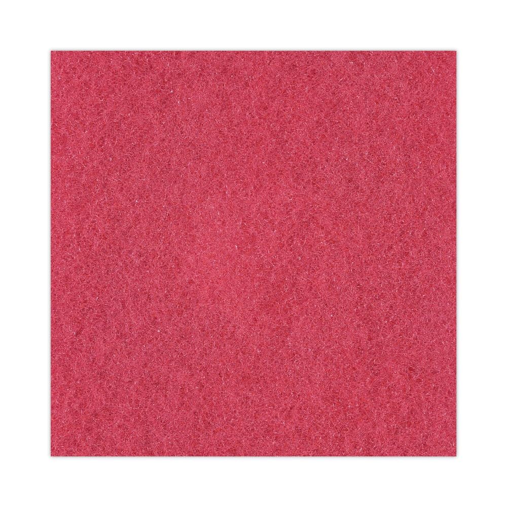 Boardwalk 4013RED Standard Floor Pads 13" dia Red 5/Carton