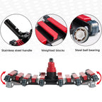 Sepetrel Commercial Grade Pool Vacuum Head with Wheels,19" Extra-Wide & Weighted Flexible Heavy-Duty Vac Cleaner for Effortless, Deep Cleaning