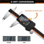 HARDELL Digital Caliper 6 Inch, Caliper Measuring Tool with Large LCD