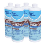Pool Mate 1-Quart 4-Pack Premium Metal Out Stain and Mineral Inhibitor, Pool Metal Remover, Stain Remover, Made in USA