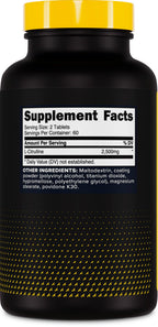 Primaforce L-Citrulline 2500mg per Serving, 60 Servings; 120 Tablets