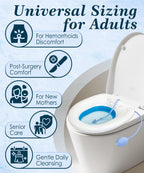 xemieau Sitz Bath, Sitz Bath for Toilet Seat, Postpartum and Hemorrhoids Care Kit - Yoni Steam Seat - Foldable Portable Basin soak - Universal Fit for Standard Toilets