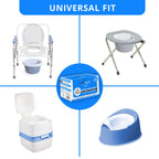 100 Bedside Commode Liners Bags for Commode Toilet - Leak Proof & Odorless Potty Liners for Portable Potty Chair Liners - Potty Bags for Portable Toilet Bag - Bedside Toilet Liners Disposable Adult