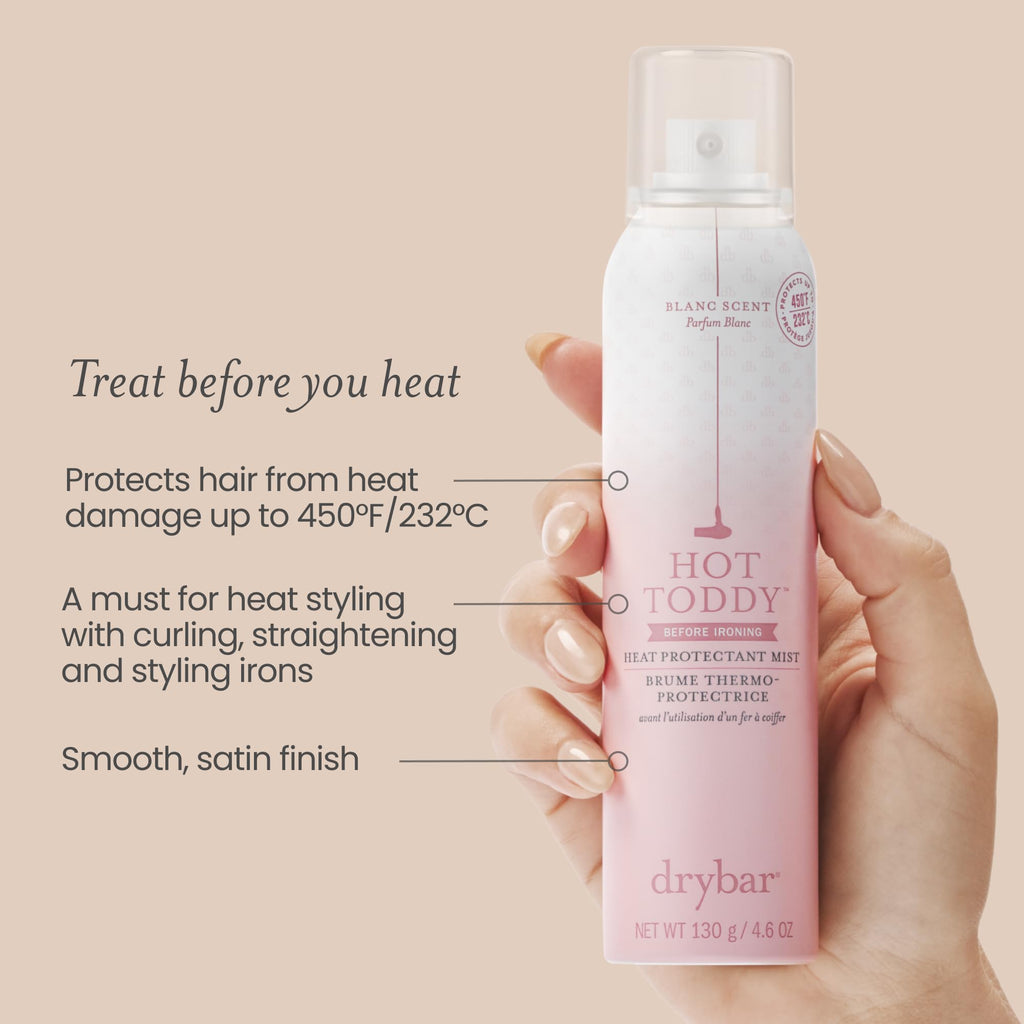 Drybar Hot Toddy Heat Protectant Mist for Hair, Blanc Scent, 4.6 oz