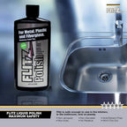 Flitz Multi Purpose Metal Polish Liquid - 3.4oz Bottle of USA-Made Tarnish Remover - For Aluminum, Chrome, Brass, Nickel, Silver - Non-Abrasive Metal Cleaner and Polish, Restorer (12 Pack)