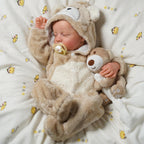 BABESIDE Lifelike Reborn Baby Dolls Boy - 17-Inch Baby Soft Body Realistic-Newborn Baby Doll Silicone Full Body Vinyl Real Life Baby Dolls with Toy Accessories
