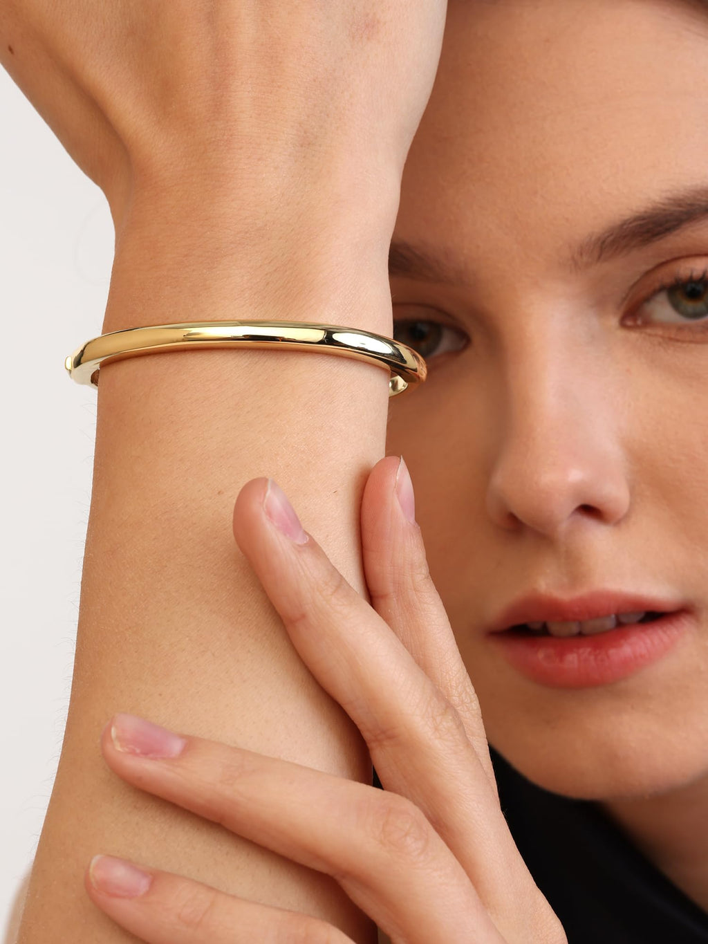 Pearich Gold Bracelets For Women, 14k Gold Bangle Bracelets