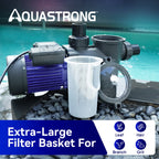Aquastrong In/Above Ground Pool Pump High Flow Self Primming Swimming Pool Pump,Light Blue