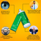 Tangible Clean Multi-Purpose Contact Lens Solution for Scleral and Gas Permeable Contact Lenses, with Lens Case, 12 Fl Oz