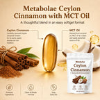 BELANO Noralife Ceylon Cinnamon Soft Gels,Ceylon Cinnamon Capsules,Highly Bioavailable Herbal Extracts, Gluten & Soy-Free，300 Softgels