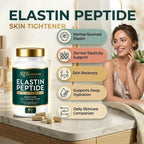 Keikeyo Elastin Peptides, Elastin Peptide Skin Tightening Formula, Marine Protein Complex, Daily Nutritional Support for Skin 60 Count (1pcs, 1)