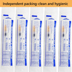 Ulove Prs 100 Pack 1ml Industrial Syringes with 25Ga 1 Inch Needle, Plastic Disposable Syringe and needle for Scientific Labs, Liquids Refilling and Measuring