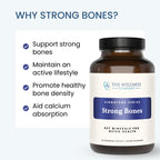 The Wellness Company Strong Bones | 60 Capsules (1-Month Supply) | Made with Key Minerals to Help Build Bone Strength | Non-GMO, Vegan, Gluten Free | for Supporting Bone Strength and Health