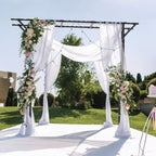 Supersize Flattop Garden Arch for Wedding - 106" L x 106" H Garden Arch Trellis for Climbing Plants Outdoor（Leg spacing 71"）