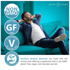 GeriCare DeStress Gummies with GABA, L-Theanine & Lemon Balm, Berry Flavor, 42 Count, Supports Relaxation & Mental Clarity, Non-GMO, Gluten-Free, Vegan (2 Pack)