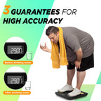 Scale for Body Weight and Fat Percentage, RunStar Digital Accurate Bathroom Smart Scale with Large Display, FSA&HSA Eligible 13 Body Composition Analyzer Sync App, Black Gold