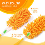 Yicotira Reusable Duster Refill Compatible with Swiffer Duster Kit - Pet Heavy Duty Duster Refills Fit for Swiffer Extended Handle Duster - Microfiber 360 Duster Refills for Dusting Cleaning, 8 Pack