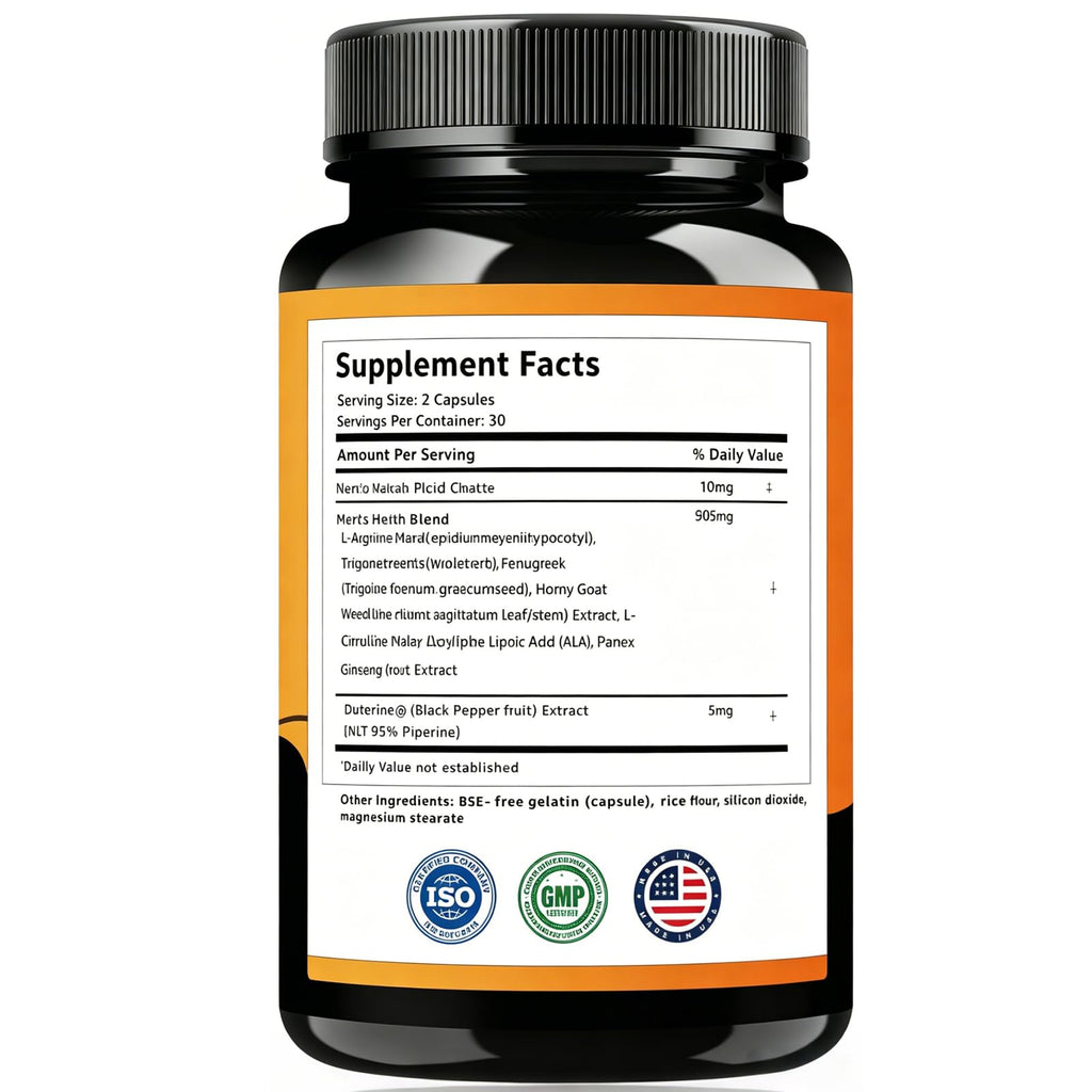 AMZEYE Primal Storm Capsules for Men, Advanced Daily Formula with Natural Ingredients, Maximum Strength Wellness Supplement for Energy, Vitality and Overall Health Support, 60 Capsules