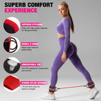 HOXWC Ankle Resistance Bands with Cuffs, Glutes Workout Equipment, Ankle Bands for Working Out, Exercise Bands for Butt Lift Women, Workout Equipment for Kickbacks Hip Gluteus Training Exercises