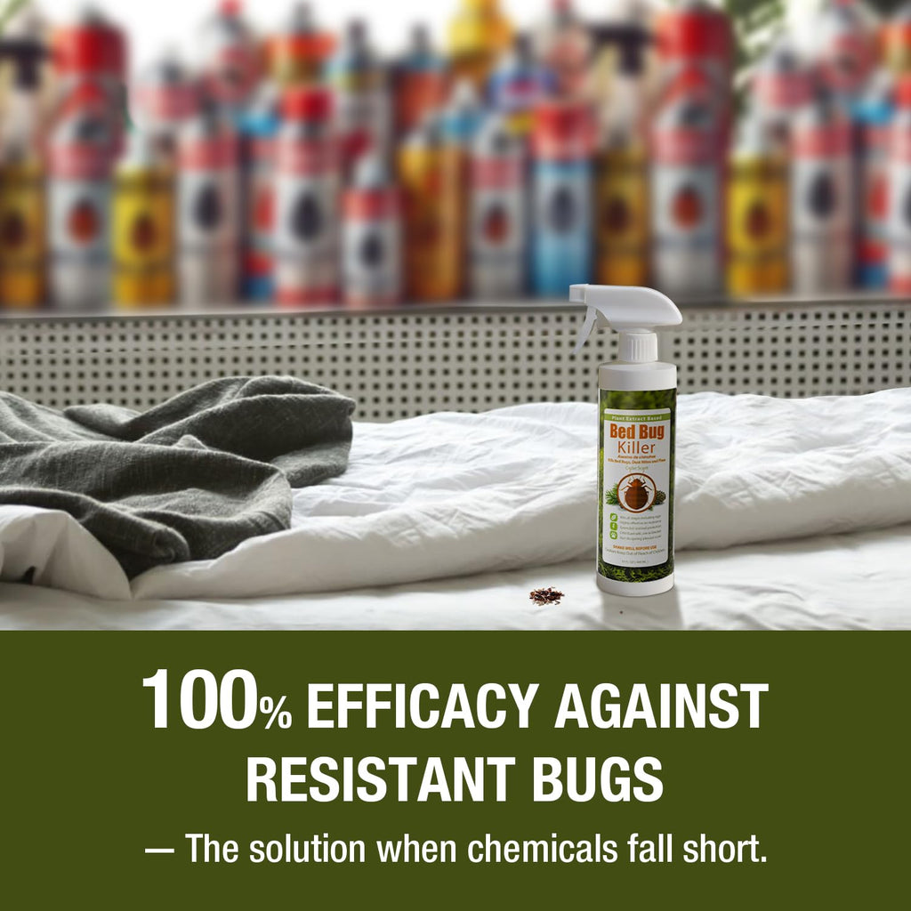 Bed Bug Killer 16 oz EcoVenger by EcoRaider, 100% Kill Efficacy, Bedbugs & Mites, Kills Eggs & The Resistant, Lasting Protection, USDA BIO-Certified, Plant Extract Based & Non-Toxic, Child & Pet Safe