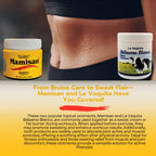 Cosmetic Ointment & La Vaquita Bálsamo Blanco (3.52 oz Each) for Sweating, Fat Burning, Joint Relief, and Muscle Recovery