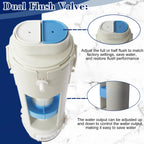 Toilet Flush Valves, THU224 2-Inch Dual Flush Valve Replacement with Mounting Nut for Two Piece Toilets Compatible with TOTO Aquia Toilet Tank ST412M