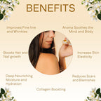 SAFA Vanillé Oil - Organic Oil for Face, Body, Hair, Nails & Aromatherapy | Vanilla Extract & Jasmine Petals - Essential Oil for Diffusers | After Shower Body Oil | Skin Moisturiser (4 Fl Oz)