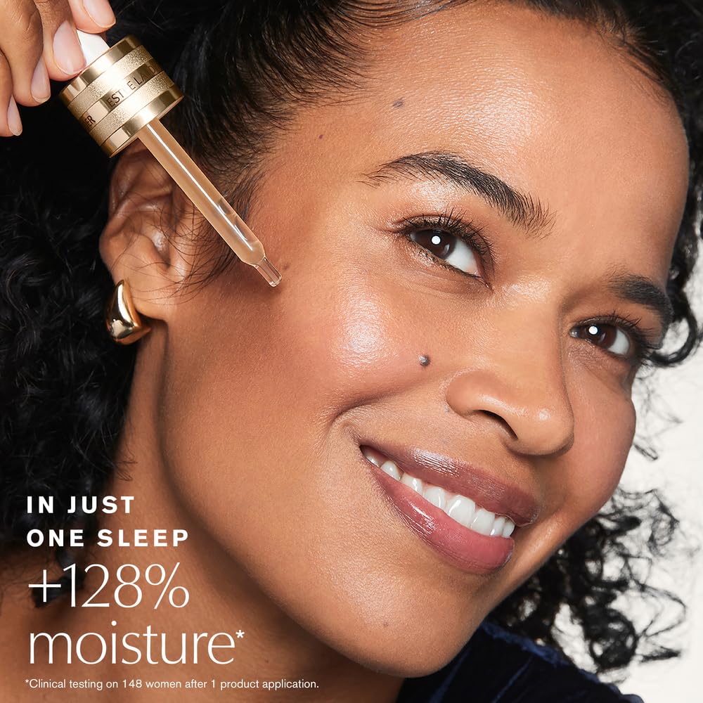 Estée Lauder Advanced Night Repair Face Serum Synchronized Multi-Recovery Complex with Hyaluronic Acid & Peptides | Anti Aging & Hydrating, Travel Size, 0.23 Fl Oz