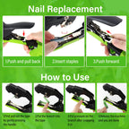 Audasi Plant Tying Machine Updated Plant Hand Tying Machine Plant Binding Machines Garden Tying Tool Tape Gun Plant Tie Machine with 10000 PCS Staples 20 Rolls Green Tape for Tomato Grape Pepper