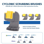 4-Pack Parts Srubbing Brushes R0714400 Compatible with Replace Dirty or Worn Brushes for Zodiac MX6, MX6 Elite, MX8, and MX8 Elite, Also Polaris MAXX, Atlas, and Atlas XT