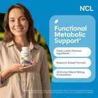 Level Off Glucose Support Supplement – After-Meal Support Formula for Healthy Post-Meal Glucose Response, Plant-Based Capsules for Metabolic Wellness, Vegan & Non-GMO – 120 Count (Pack of 1).