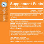 The Vitamin Shoppe DHEA 50MG, Hormonal and Healthy Aging (120 Capsules)