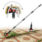 Crack Weeder Tool for Driveway & Patio, Crevice Weeding Tool with Long Handle, Stainless Steel Weed Remover for Sidewalk, Garden, Lawn