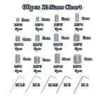 60pcs Set Screws, Allen Head Screws, Grub Screws M3 M4 M5 M6 M8 for Home Repair, Install Door Lock, Repair Furniture, Electronic Product, DIY, Fixtures (Stainless Steel 12 Sizes)