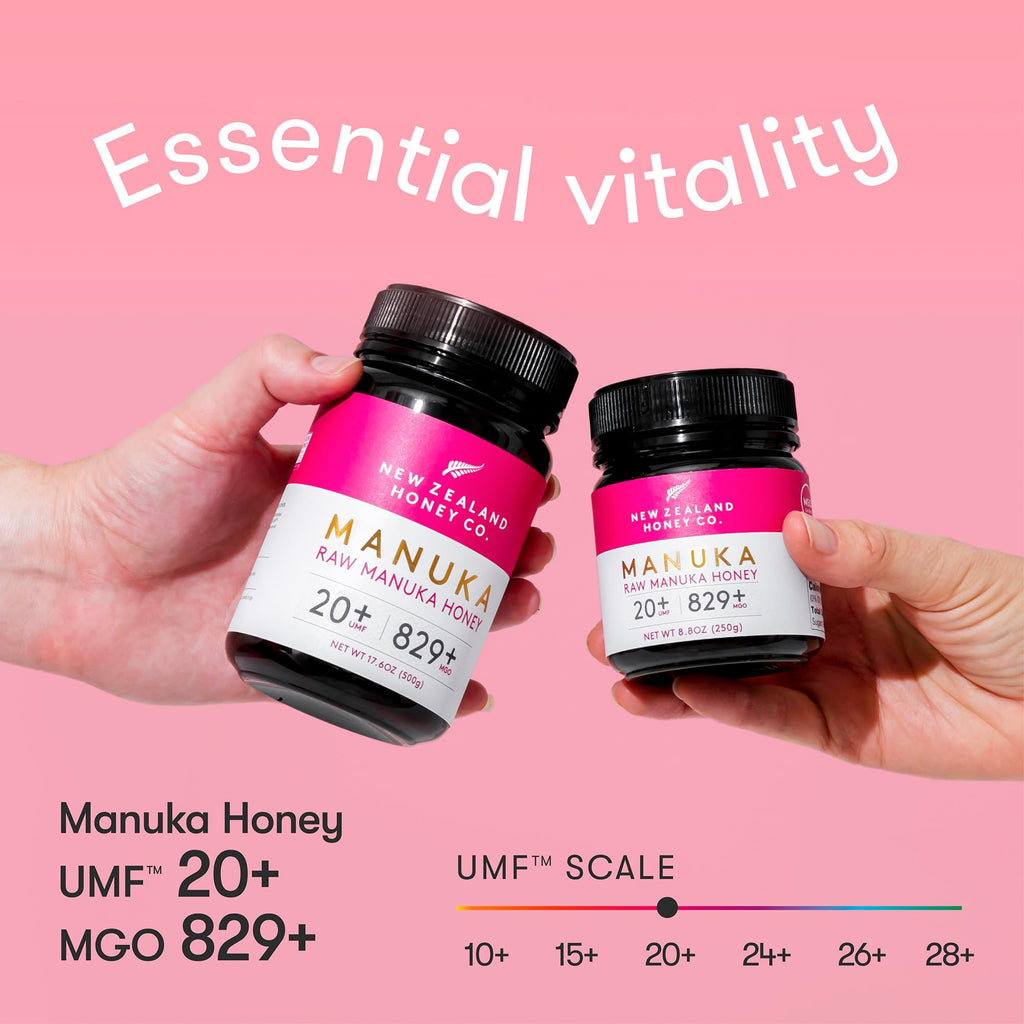 New Zealand Honey Co. Raw Manuka Honey UMF 20+ / MGO 829+ | UMF Certified | 4.4oz