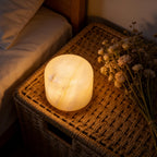 Marble Lamp Night Light Touch Bedside Table Lamp for Bedroom,Type-C Rechargeable Small Desk Bedside Small Lamps,Eye Caring Dimmable LED Ambient lamp (Eastern Jade Glow)