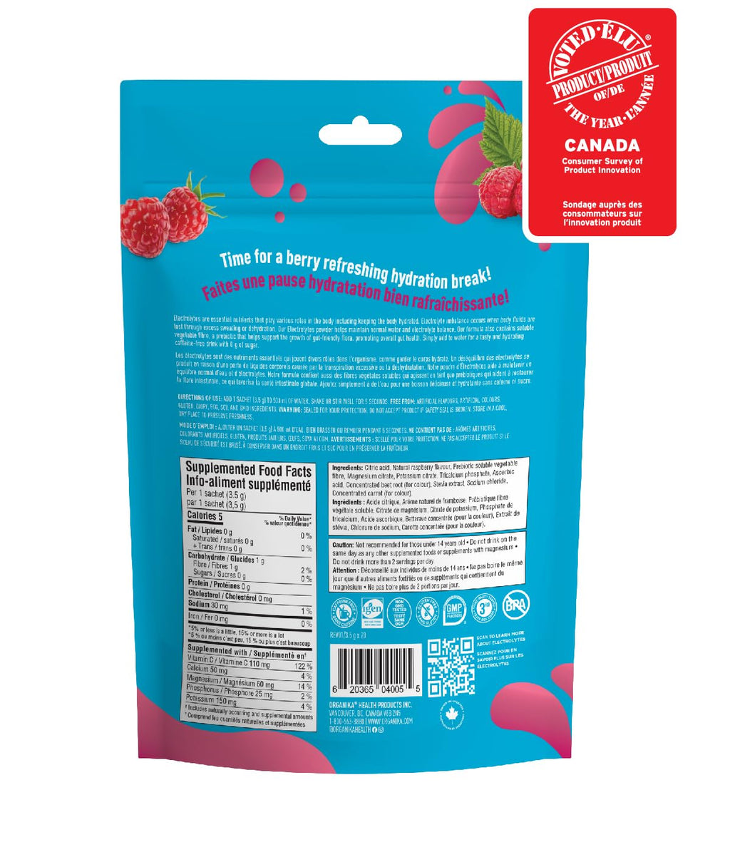 ORGANIKA Pure Electrolytes Raspberry, 70 GR