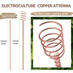 10Pack 17" Electroculture Plant Stakes, Electroculture Copper Gardening Antennas, Long Copper Garden Stakes for Plants Fruits Vegetables Growth, Eco-Friendly & High-Yield